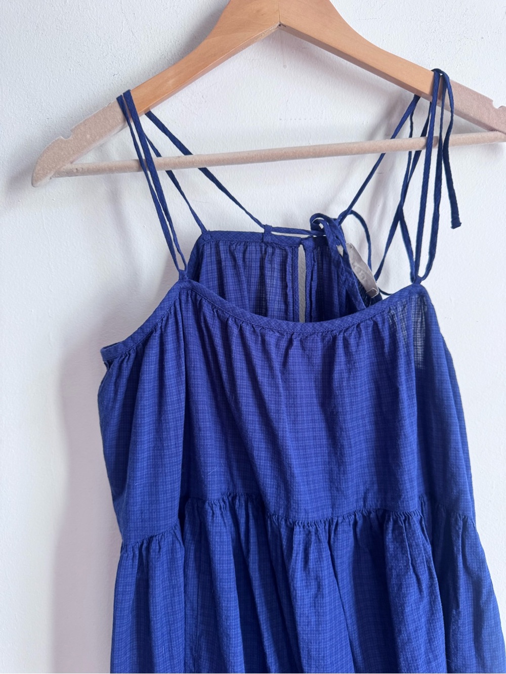 Everlane The Billow Tiered Maxi Dress Navy M $128 - Picture 4 of 10